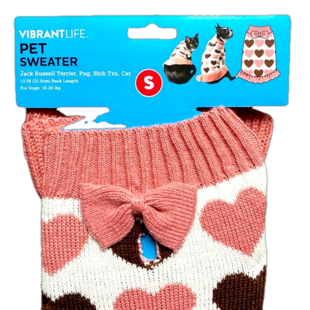 Pet Sweater - Valentine's Day Hearts - Brand New - Picture 4 of 7